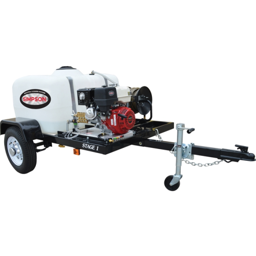 Pressure wash trailers-150 Gal-3800 PSI-CAT Pump